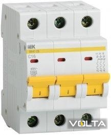 Автоматический выключатель ВА47-29 3P  6А 4,5кА х-ка C IEK