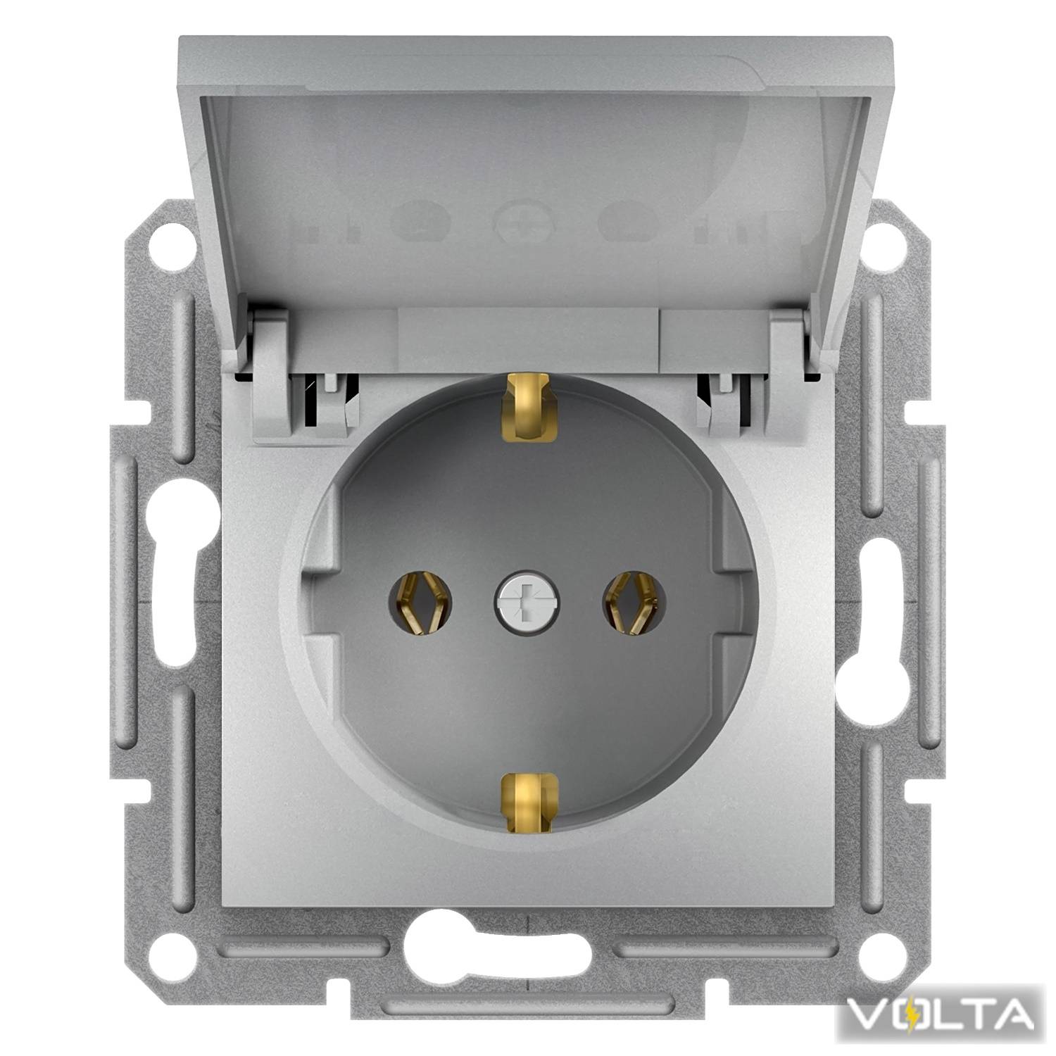РОЗЕТКА З КРИШ З КОНТ, ЗЗЕМ ASFORA АЛЮМ.