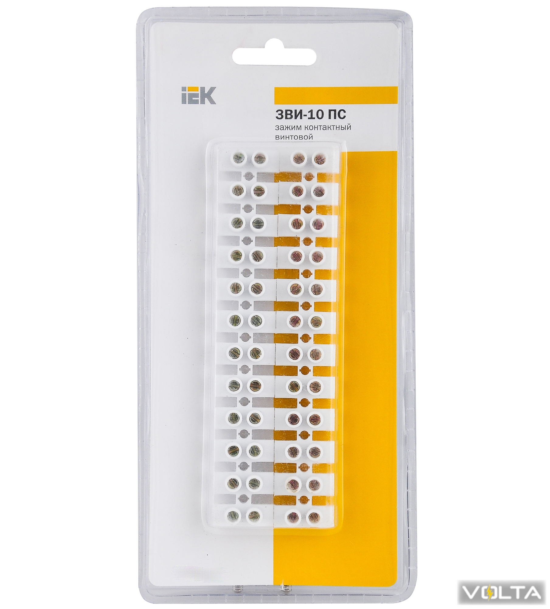 Зажим винтовой зви-10 2,5-6мм2 12пар иэк. Белый). Зажимы контактные зви. Зажимы контактные зви. Колодка клеммная зви-10 2.