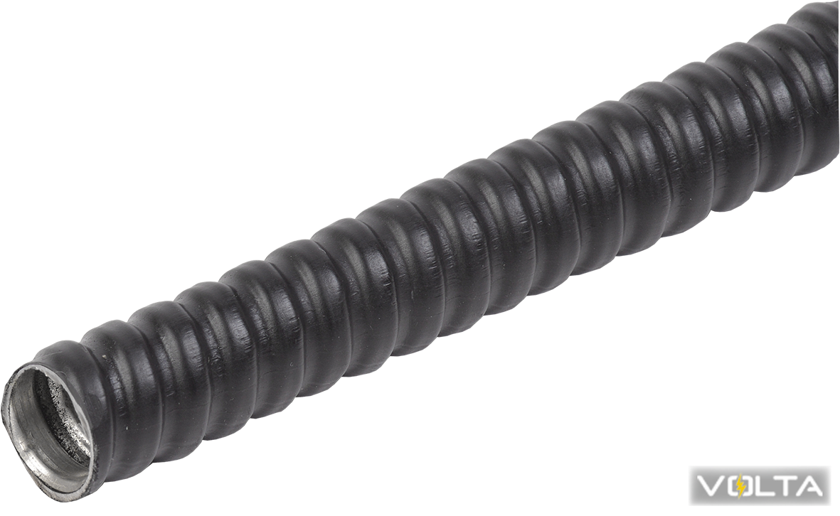 Металлорукав Р3-ЦПнг-38 (20м) с протяжкой черный IEK