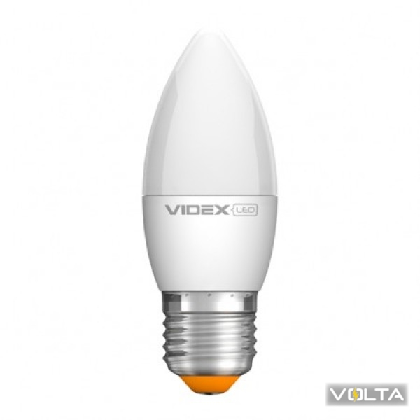 Лампа светодиодная C37e 5W E27 3000K 220V VIDEX