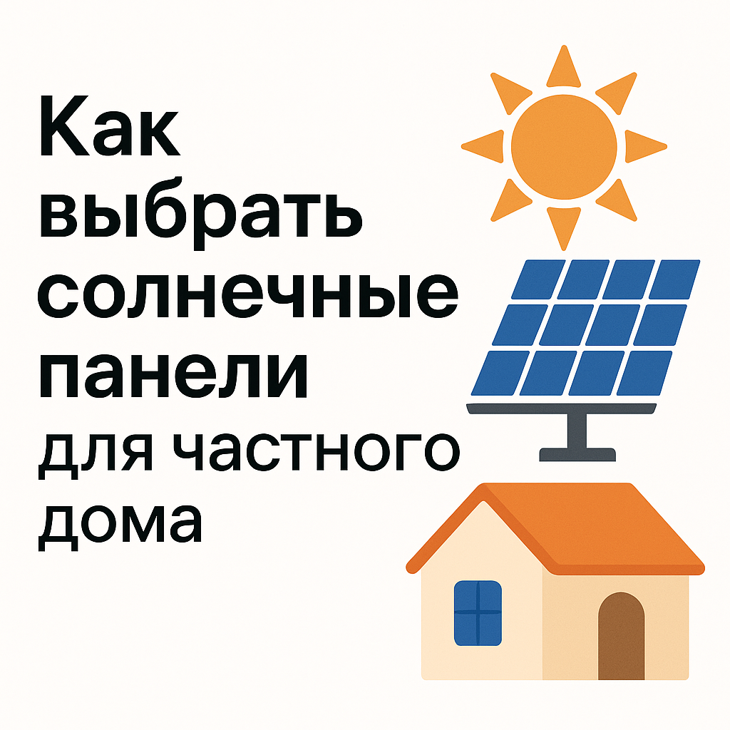 Как выбрать солнечные панели для частного дома — инструкция от Volta Как выбрать солнечные панели для частного дома — инструкция от Volta