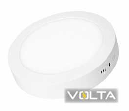 Светильник светодиодный кругл. накладний матовий 6W 4000K (20) EUROLAMP