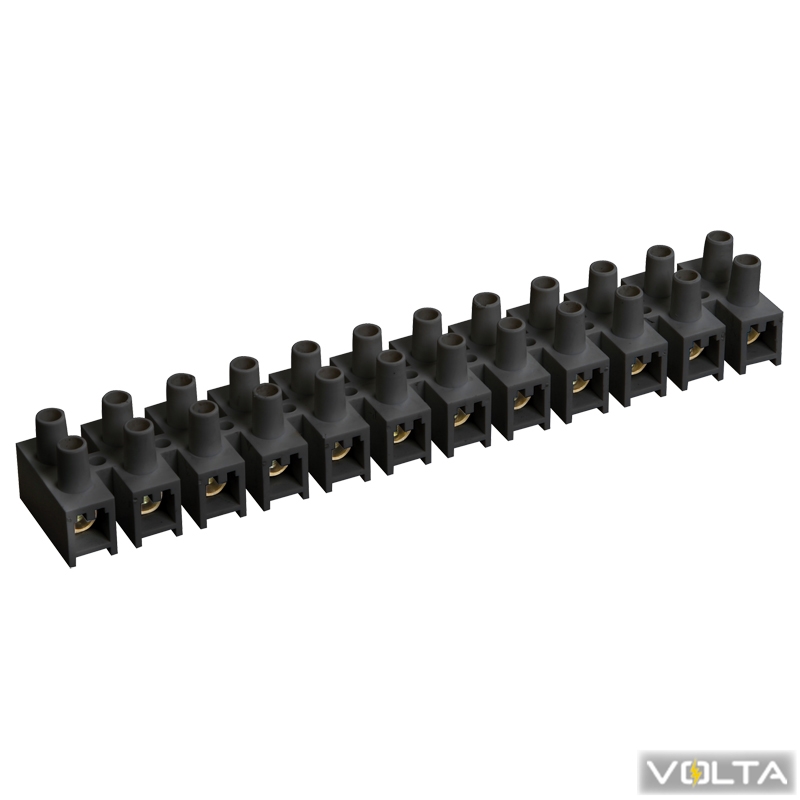 Зажим винтовой ЗВИ-100 н г 10-25мм2 12пар ИЭК черные