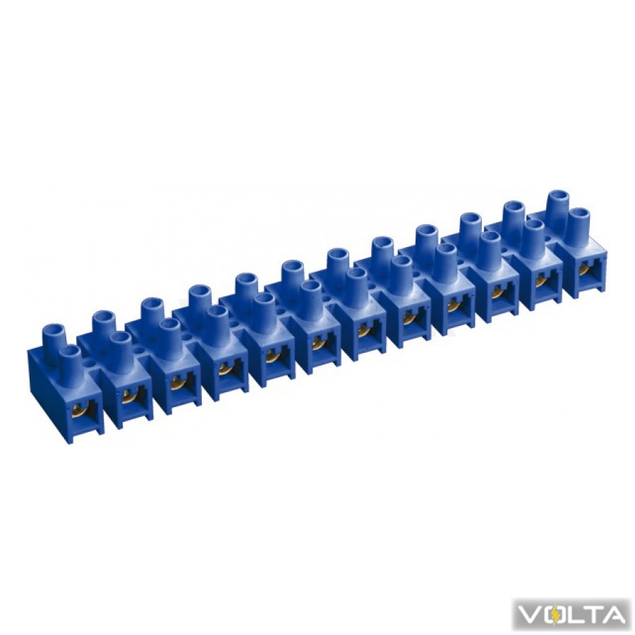 Зажим винтовой ЗВИ-10 н г 2,5-6мм2 2х12пар ИЭК синие