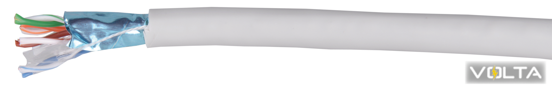 ITK Кабель связи витая пара F/UTP, кат.6 4x2х23AWG solid, PVC, 305м, серый ІЕК