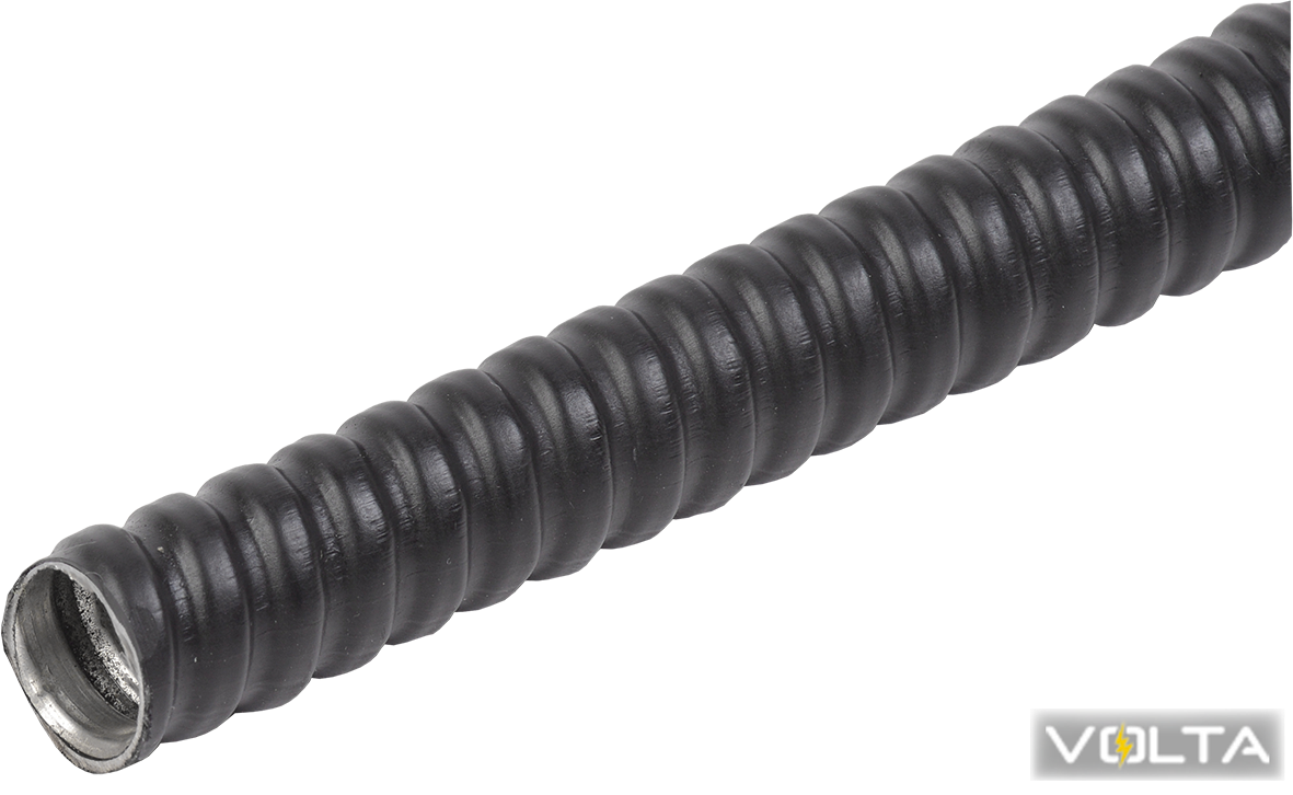 Металлорукав Р3-ЦПнг-22 (20м) с протяжкой черный IEK