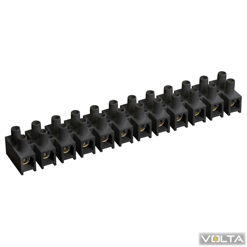 Зажим винтовой ЗВИ-10 н г 2,5-6мм2 12пар ИЭК черные