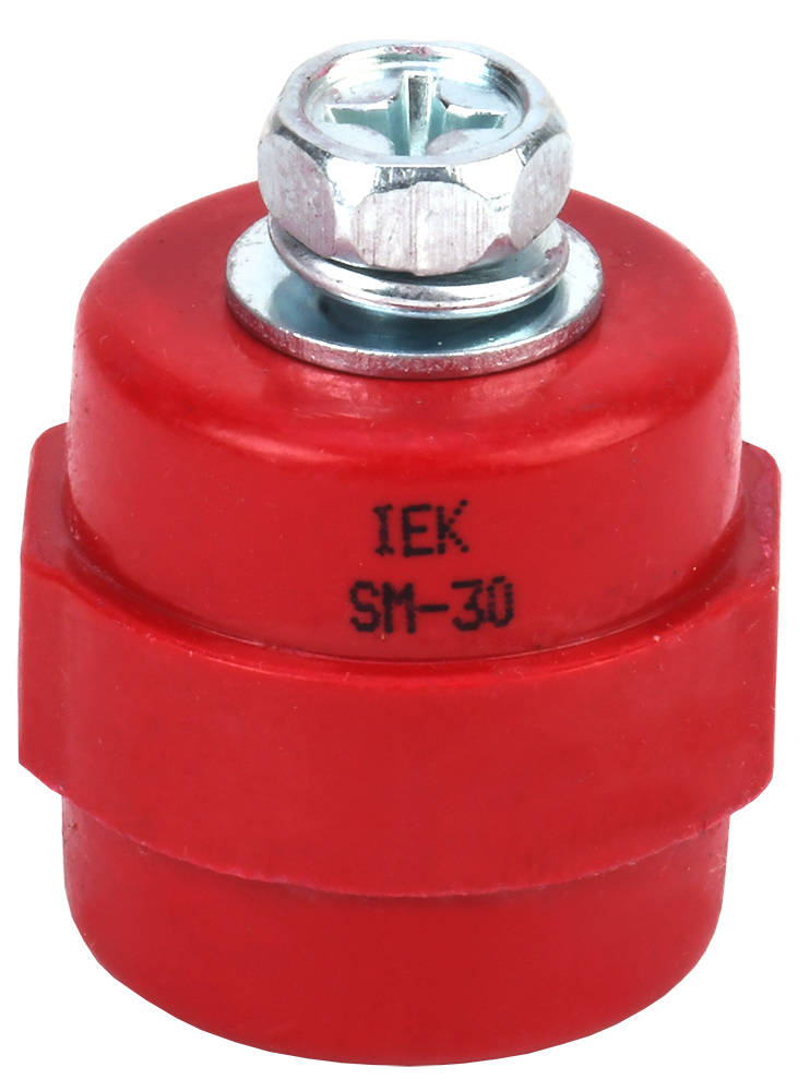 Изолятор SM30 (М8) силовой с болтом IEK цена купить в интернет-магазине ...