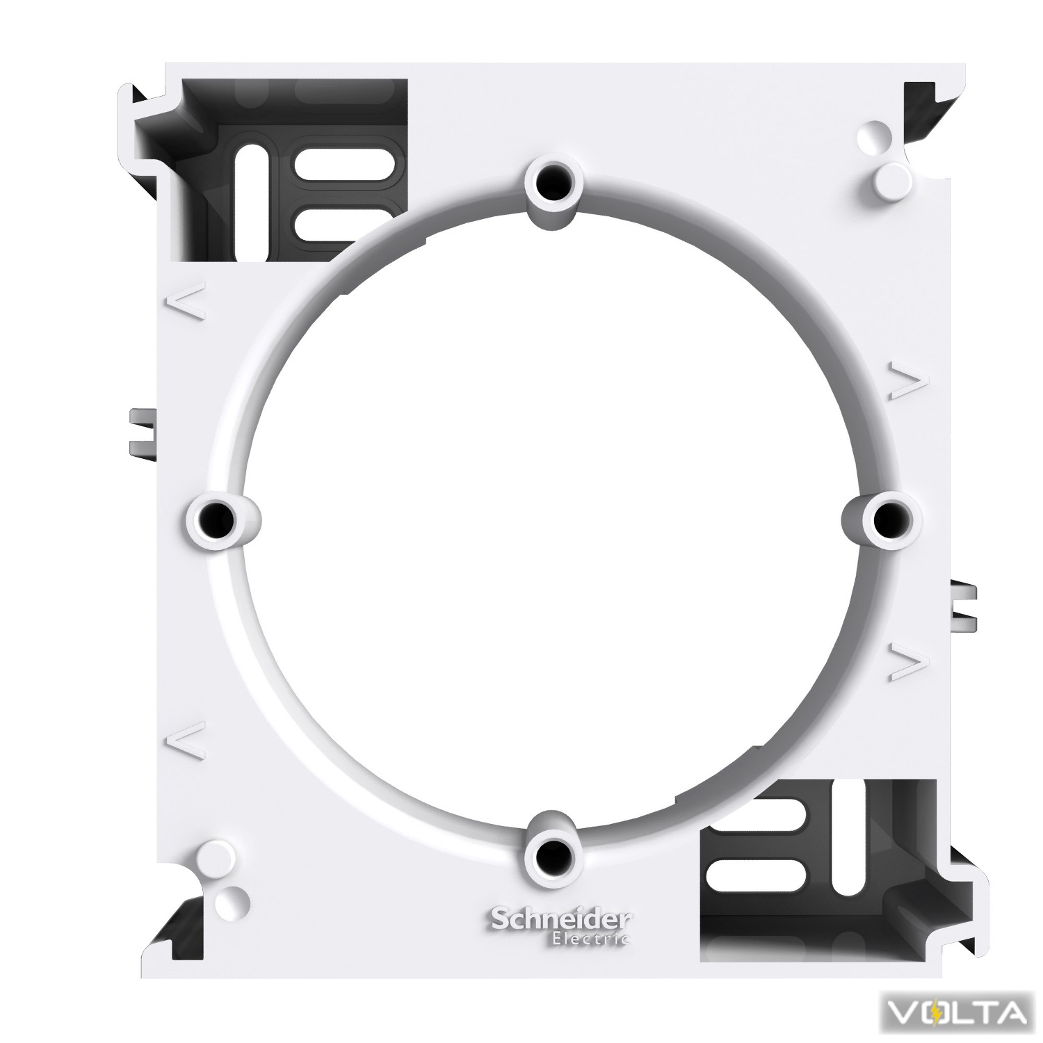 Коробка для внешнего монтажа белая (набор кр.) ASFORA