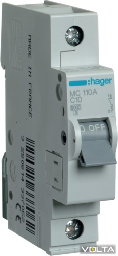Авт.выкл. 1Р 10А хар-ка С HAGER