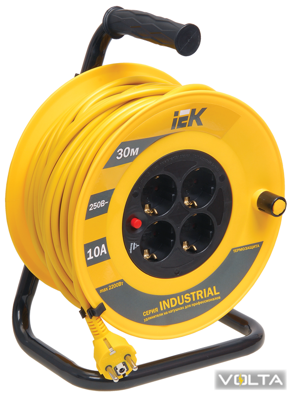 Катушка УК30 с т з 4 места 2Р+PЕ 30м 3х1,5 мм2 Industrial