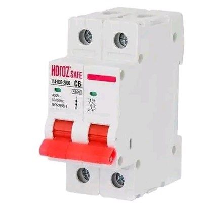 Модульный автоматический выключатель 2Р 16А C 4,5кА 400V HOROZ Electric ...