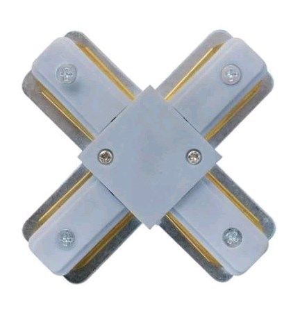 Соединитель шинопровода Х-образный 220-240V серый HOROZ Electric цена ...