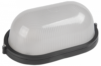 Светильник НПП1401 черный/овал 60Вт IP54 IEK