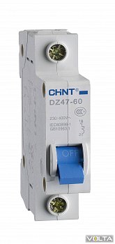 Автоматический выключатель DZ47-60 1P 4.5kA D 10А 