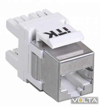 ITK Модуль Keystone Jack кат.5E FTP, IDC Dual, верт. зад. IEK
