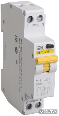 Автоматический выключатель дифференциального тока АВДТ32М С25  30мА ИЭК
