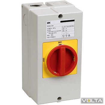 Переключатель кулачковый ПКП25-13 /К 25А "откл-вкл" 3Р/400В IP54 IEK