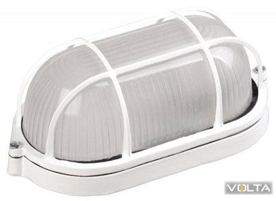 Светильник НПП1202 белый/овал с реш. 100Вт IP54 ИЭК