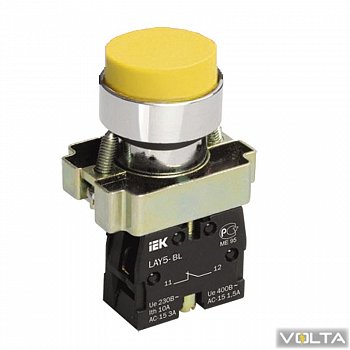 Кнопка управления LAY5-BL51 без подсветки желтая 1з IEK