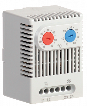 Термостат двухканальный  от 0 до +60°C NO+NC IEK