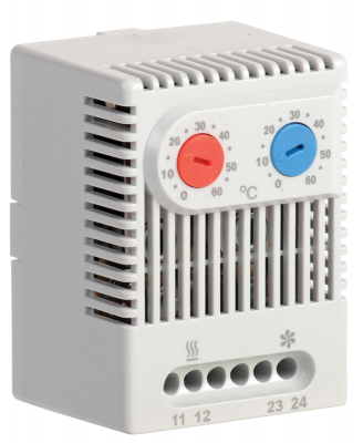 Термостат двухканальный  от 0 до +60°C NO+NC IEK
