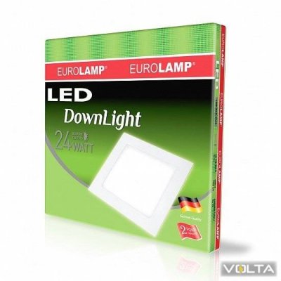 Светильник светодиодный квадр. PANEL 24W 4000K 220V EUROLAMP