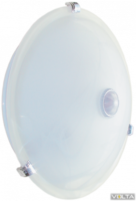 Светильник НПО3231Д белый 2х25 с датчиком движения