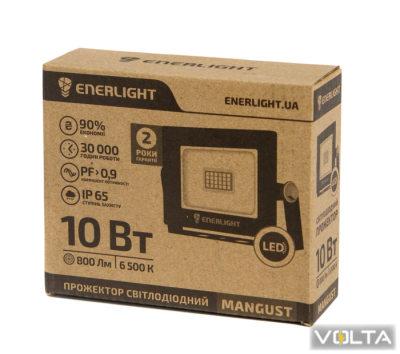 Прожектор світлодіодний ENERLIGHT MANGUST 10Вт 6500K4