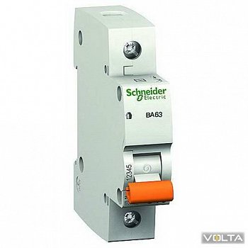 Автоматический выключатель ВА 63 1Р 63А хар-ка С SCHNEIDER        