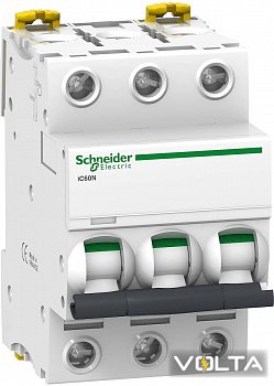 Автоматический выключатель iC60N 3P 63A D SCHNEIDER