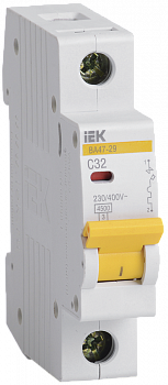 Автоматический выключатель ВА47-29 1P 32А 4,5кА х-ка C IEK