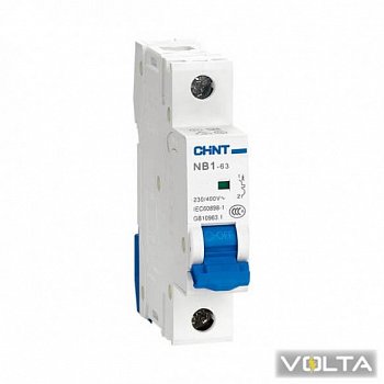 Автоматический выключатель NB1-63H 1P B16 10kA DB