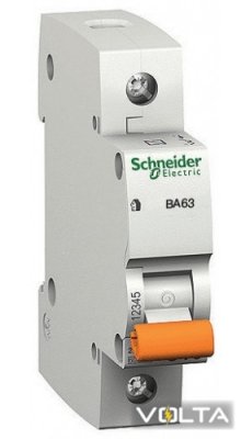 Автоматический выключатель ВА 63 1Р 32А хар-ка С SCHNEIDER