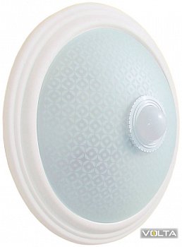 Светильник НПО3233Д белый 2х25 с датчиком движения IEK