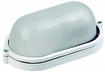 Светильник НПП1401 белый/овал 60Вт IP54 IEK