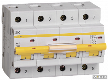 Автоматический выключатель ВА 47-100 4Р 32А 10 кА  х-ка С IEK