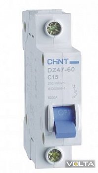 Автоматический выключатель DZ47-60 1P 4.5kA C 63A CHINT