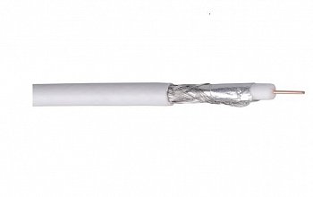 ITK Кабель связи коаксиальный RG6, 75 Ом, FPE, PVC, 300м, белый IEK