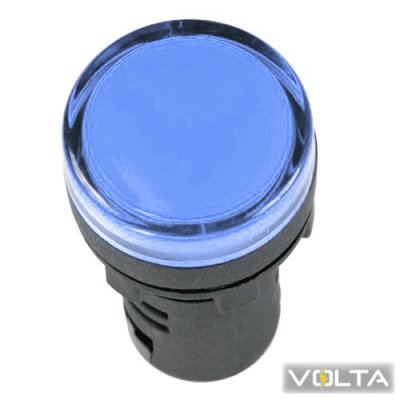 Лампа AD16DS(LED)матрица d16мм синий 24В ACDC ИЭК