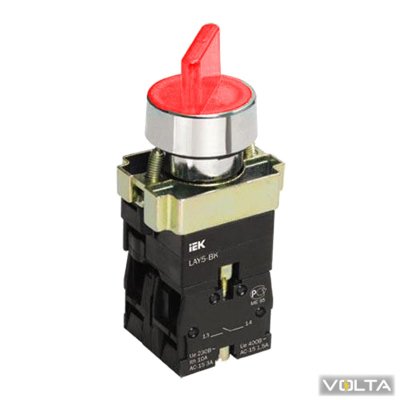Переключатель LAY5-BK2465 2 положения красный ИЭК
