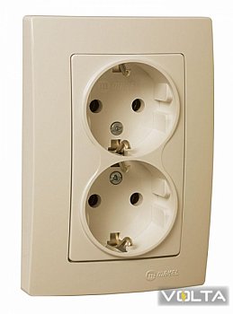 Розетка MAKEL Lilium Natural Kare 2-я с/з крем