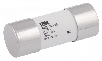 Плавкая вставка цилиндрическая ПВЦ 22х58 gG  80А IEK