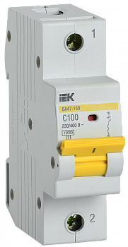 Автоматический выключатель ВА47-150 1Р 100А 15кА х-ка C IEK