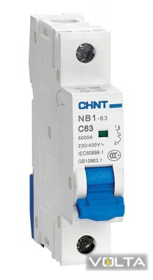 Автоматический выключатель NB1-63 1P C25 6kA DB