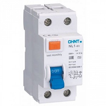 Устройство защитного отключения (УЗО) NL1-63 2P 40A 30mA AC 6kA DB
