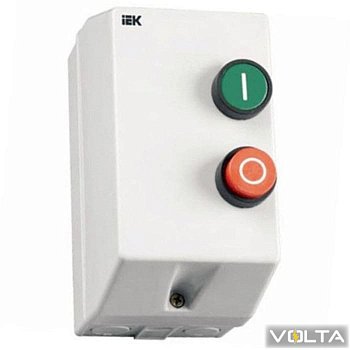 Контактор КМИ11260 12А в оболочке с индик. Ue=400В/АС3 IP54 IEK