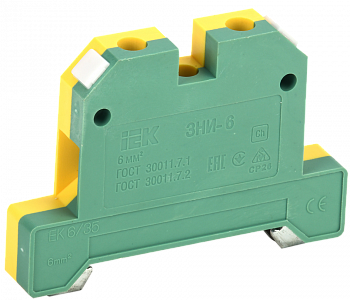 Зажим наборный ЗНИ-6PEN 6мм2 (JXB-земля) IEK