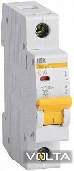 Автоматический выключатель ВА47-29 1P 40A 4,5кА х-ка C IEK